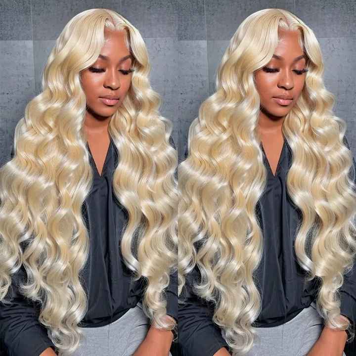 Blonde Curly Wig With Big Waves