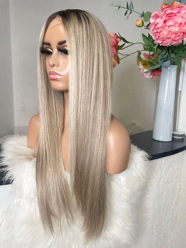 cuticle wig blonde brown silky smooth